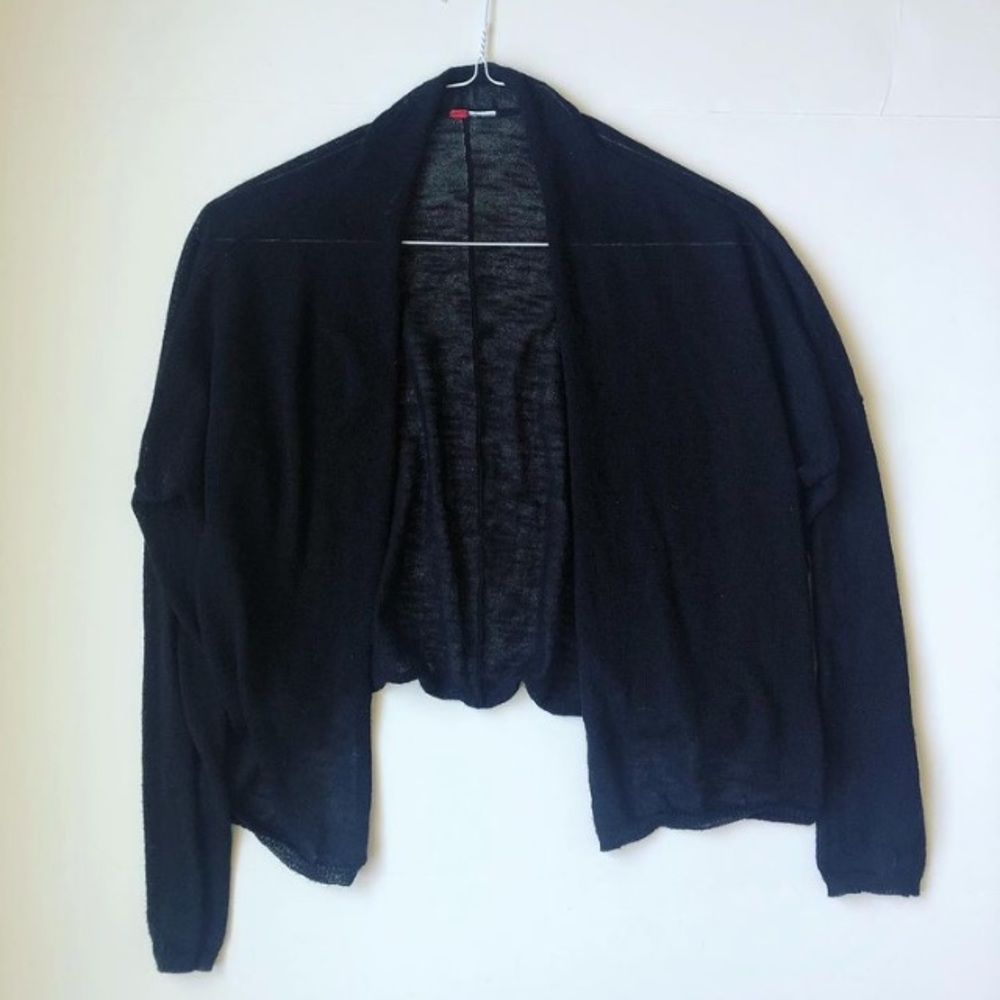 H&M Black Loose Knit Cardigan, XS